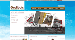 Desktop Screenshot of gedibois.fr